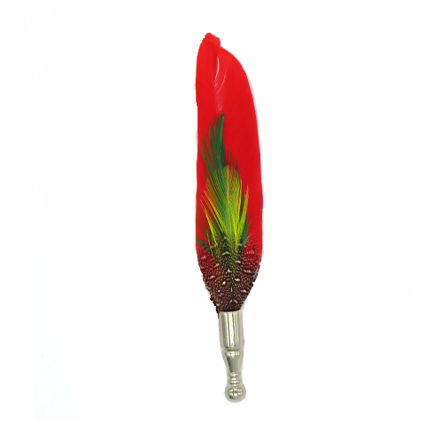Red Feather Pin - lavishblanc